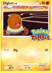 Diglett 11/16 Cosmos Holo Promo - Pokemon Rumble